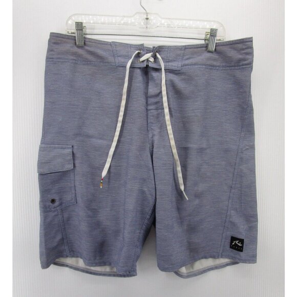 Rusty Swim Trunks 34 Cargo Board Shorts Bathing Suit Surf Lace Up Logo - Picture 1 of 10